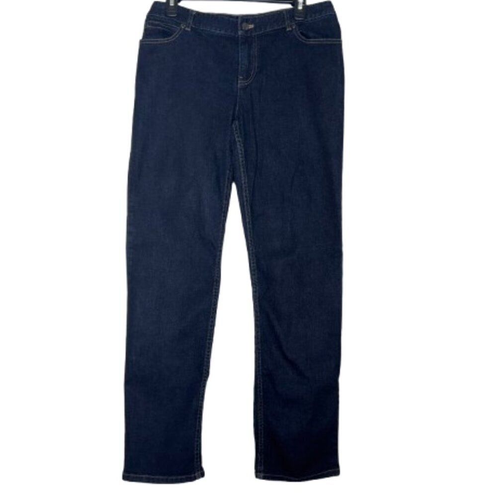 J. Jill Women's Slim Leg Indigo Denim Pants Size 10